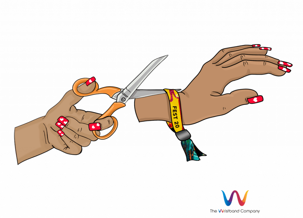 How to remove festival wristband