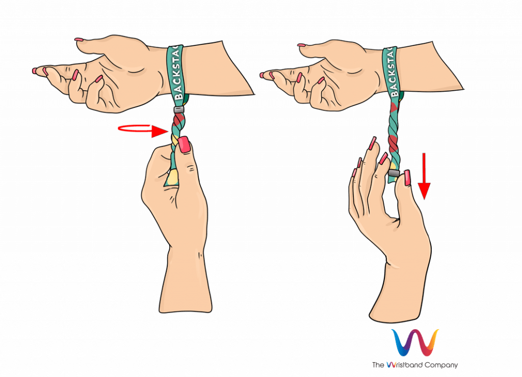 How to remove festival wristband