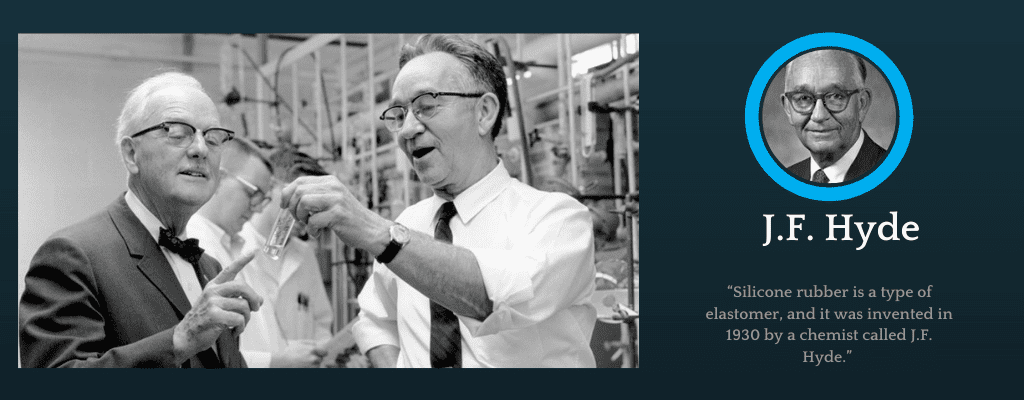 When was silicone invented?