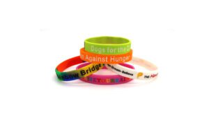 Debossed Silicone Wristbands